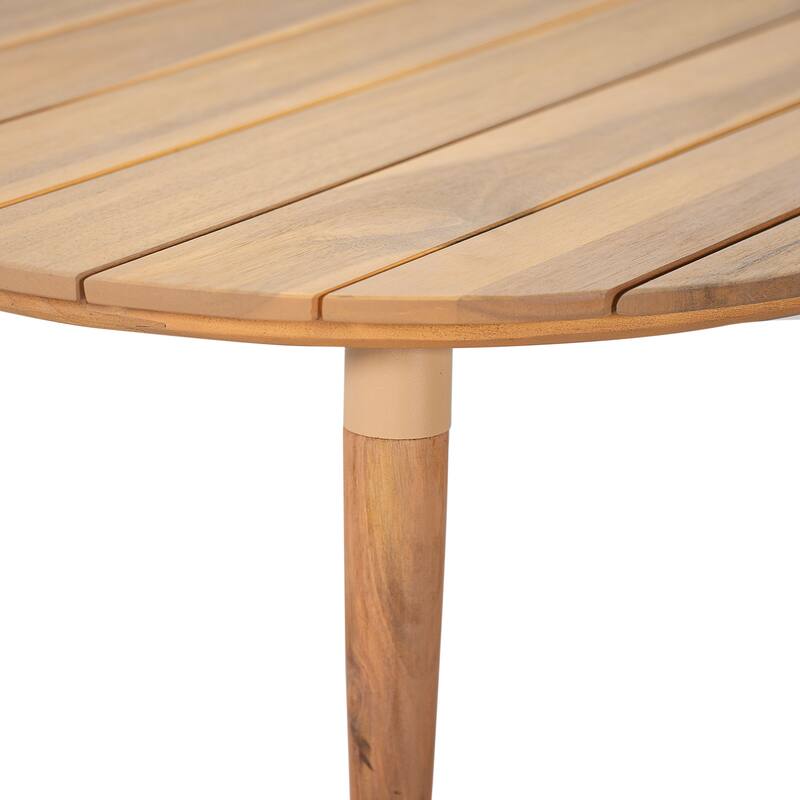 Christopher Knight Home - Alba Outdoor Acacia Wood Coffee Table with Circular Charm