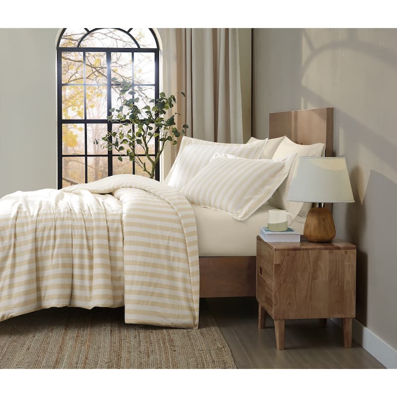 Brooklyn Loom Levi Stripe 3 Piece Comforter Set