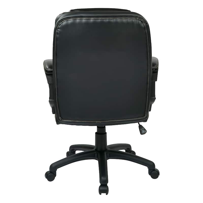 Office Star Faux Leather Managers Chair