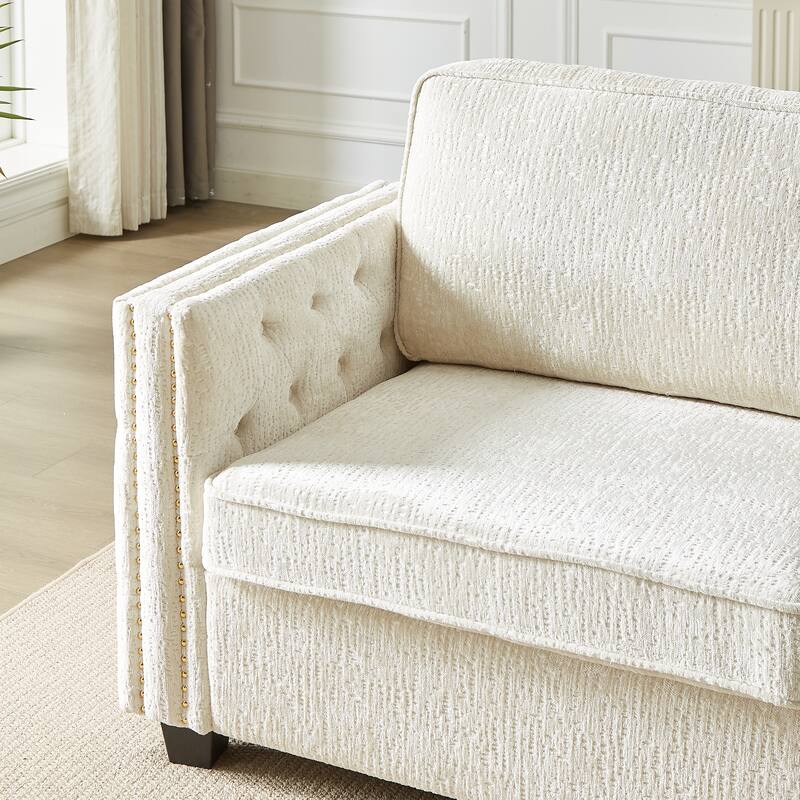 Luxurious Chenille Couch with Sleeper Sofa Bed, Easy Assembly, and Ultimate Comfort