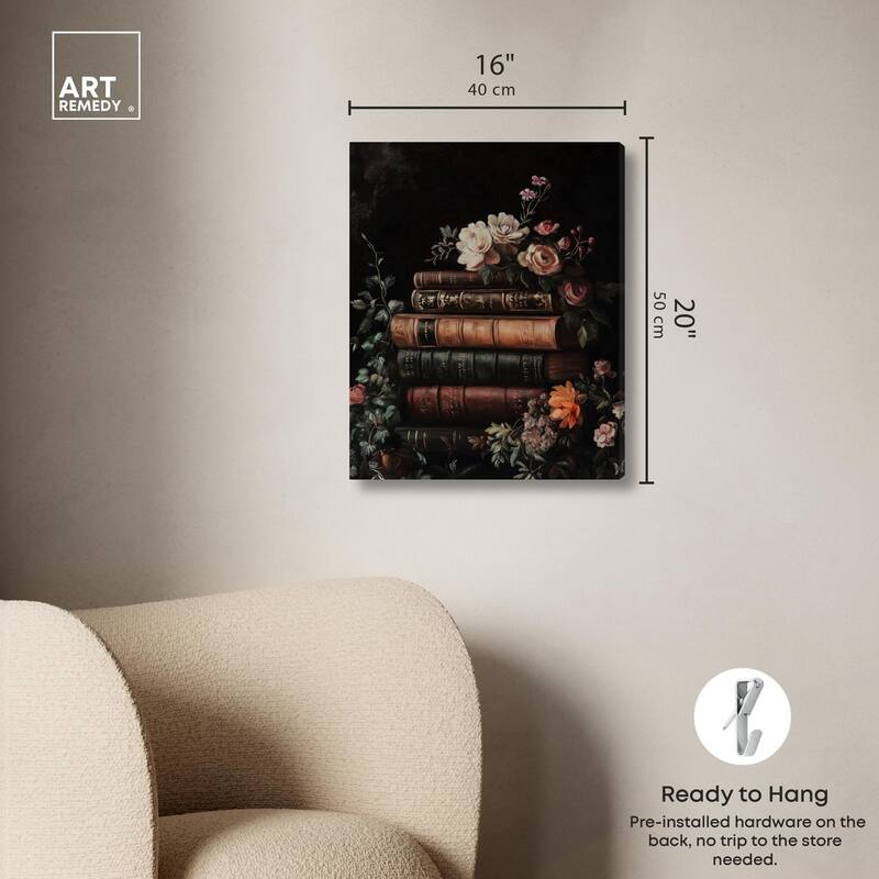 Stacked Wisdom Canvas by Art Remedy, Gallery Wrapped