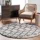 preview thumbnail 23 of 27, Nuloom Transitional Kristi Shag Area Rug 5' Round - Ivory