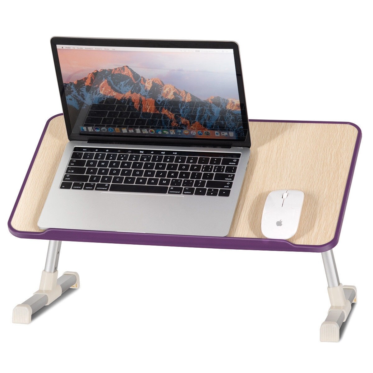 Costway Portable Lap Desk Folding Lazy Laptop Computer Table Adjustable Bed Tray Stand Overstock 24043830