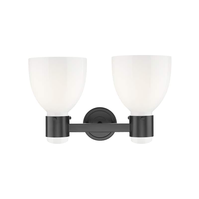 Innovations Lighting Downtown Urban - Lawton Bell - 2 Light 16" Wall-Mounted Bath Vanity Light