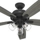 preview thumbnail 7 of 11, Hunter 60" Dondra Ceiling Fan with LED Light Kit and Pull Chain, Formal, Transitional