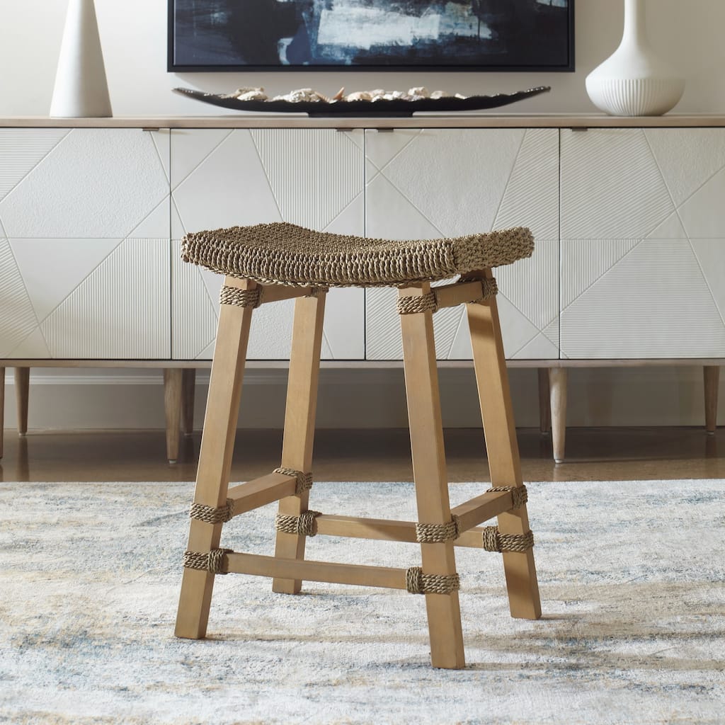 Wooden Counter Stool - 26.5" - Brown