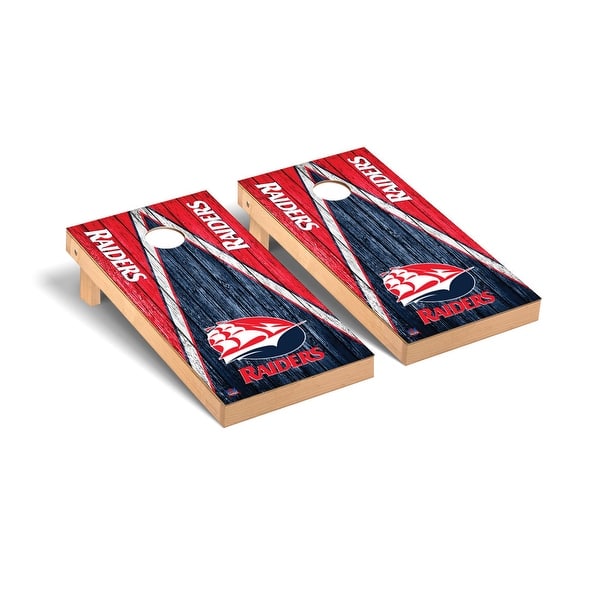 slide 2 of 5, Shippensburg Red Raiders Weathered Cornhole Board Set