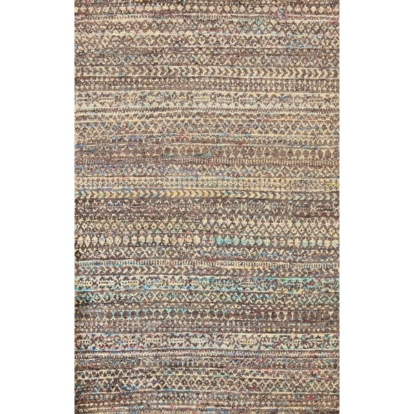 Indoor/ Outdoor Moroccan Oriental Area Rug Hand-knotted Office Carpet - 5'5" x 7'9". Opens flyout.
