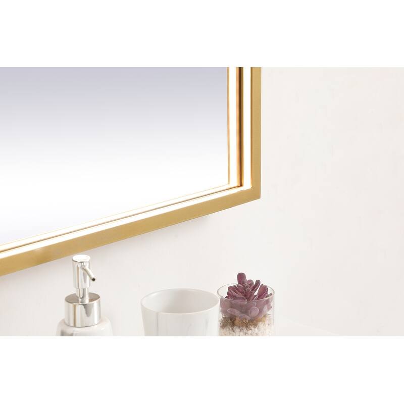 Indigo Home 27x40 inch LED mirror with adjustable color temperature