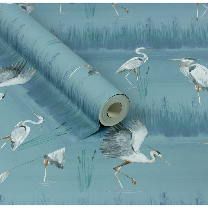Arthouse Gerald Blue Heron River Wallpaper
