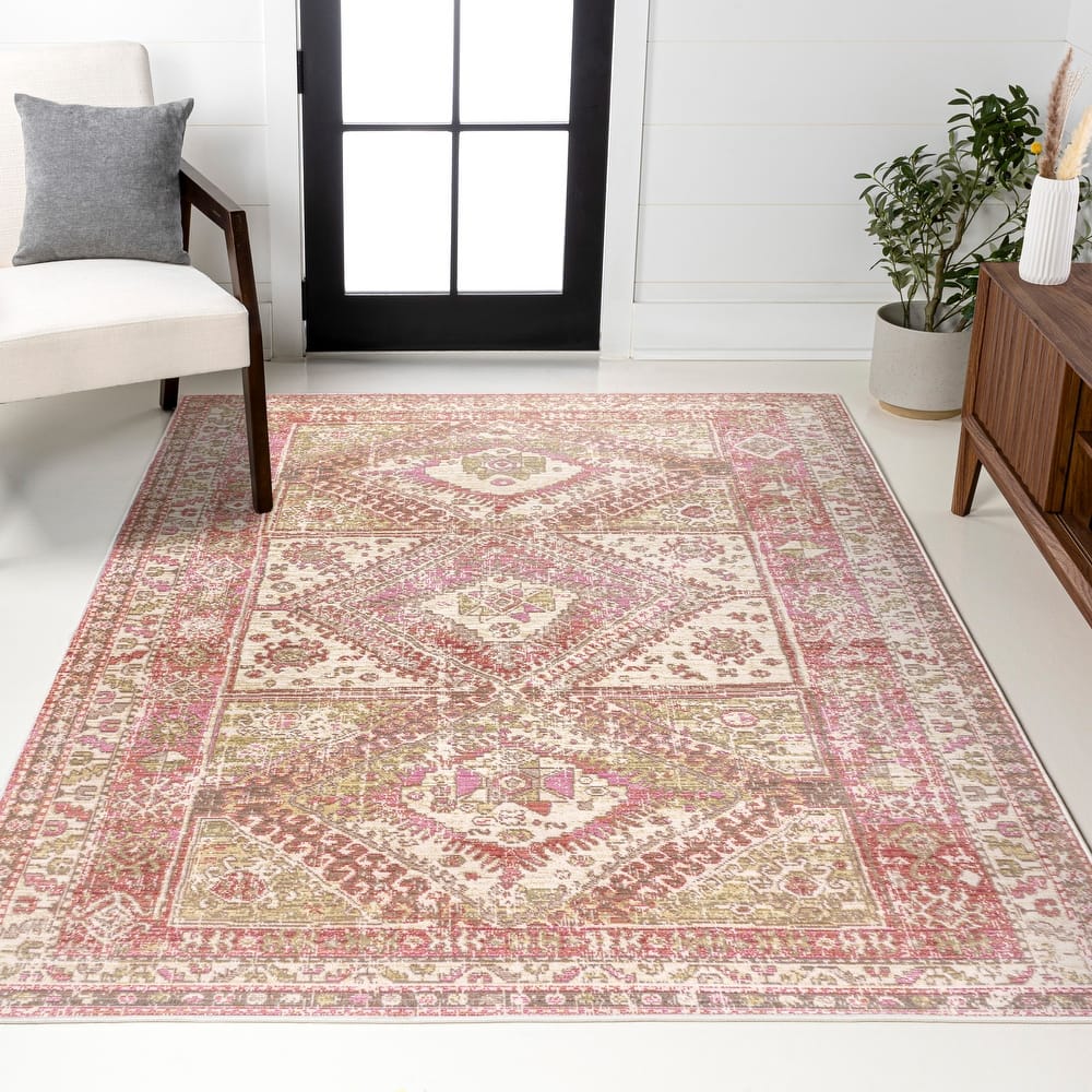JONATHAN Y Alhambra Ornate Geometric Medallion Area Rug
