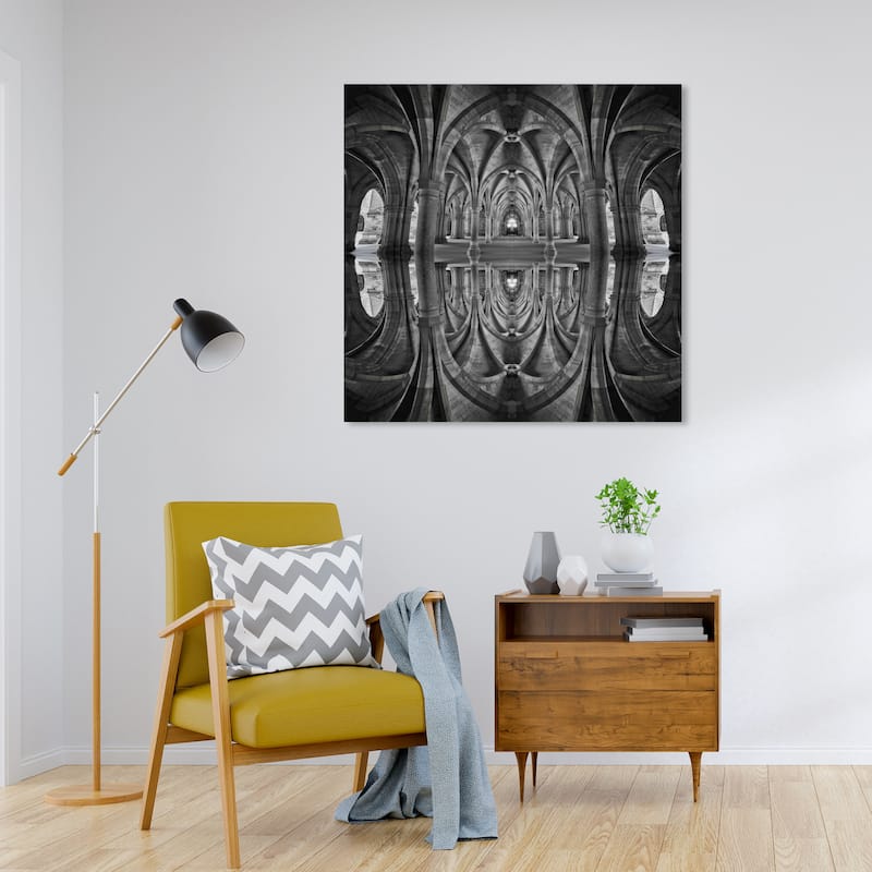 Wynwood Studio Canvas Architecture and Buildings Kale IV Gray and Dark Gray Modern & Contemporary Wall Art Canvas Print - 30 x 30