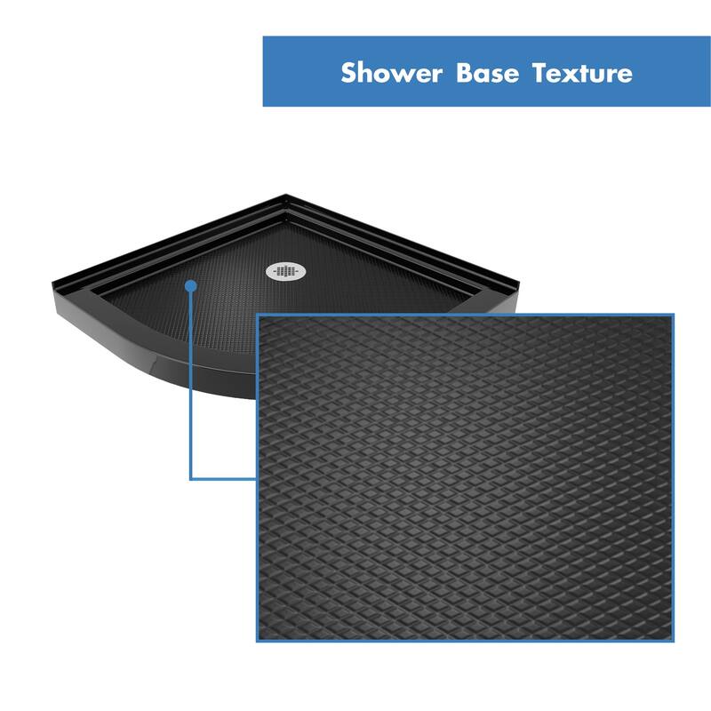 DreamLine Prime 38 in. x 38 in. x 74 3/4 in. Sliding Shower Enclosure and Shower Base Kit - 38" x 38"