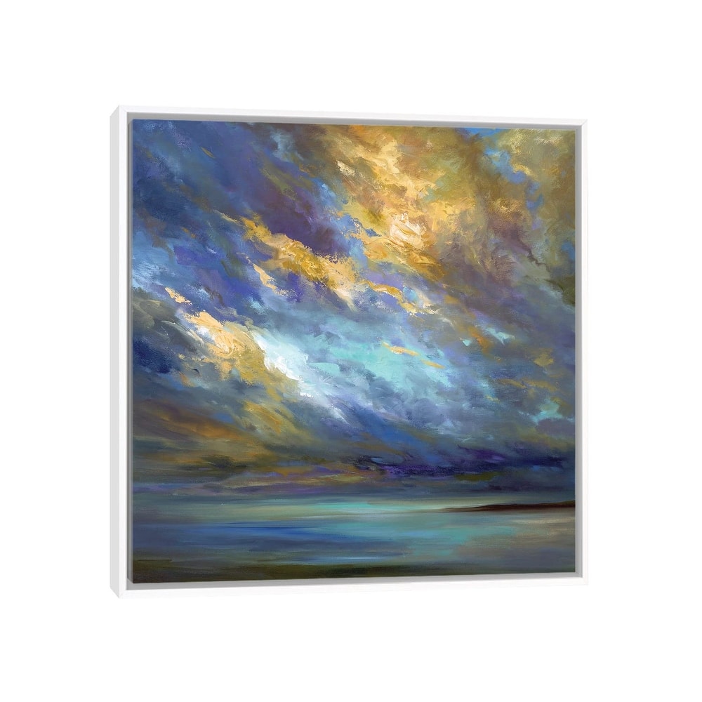 iCanvas "Coastal Clouds XXX" by Sheila Finch Framed Canvas Print