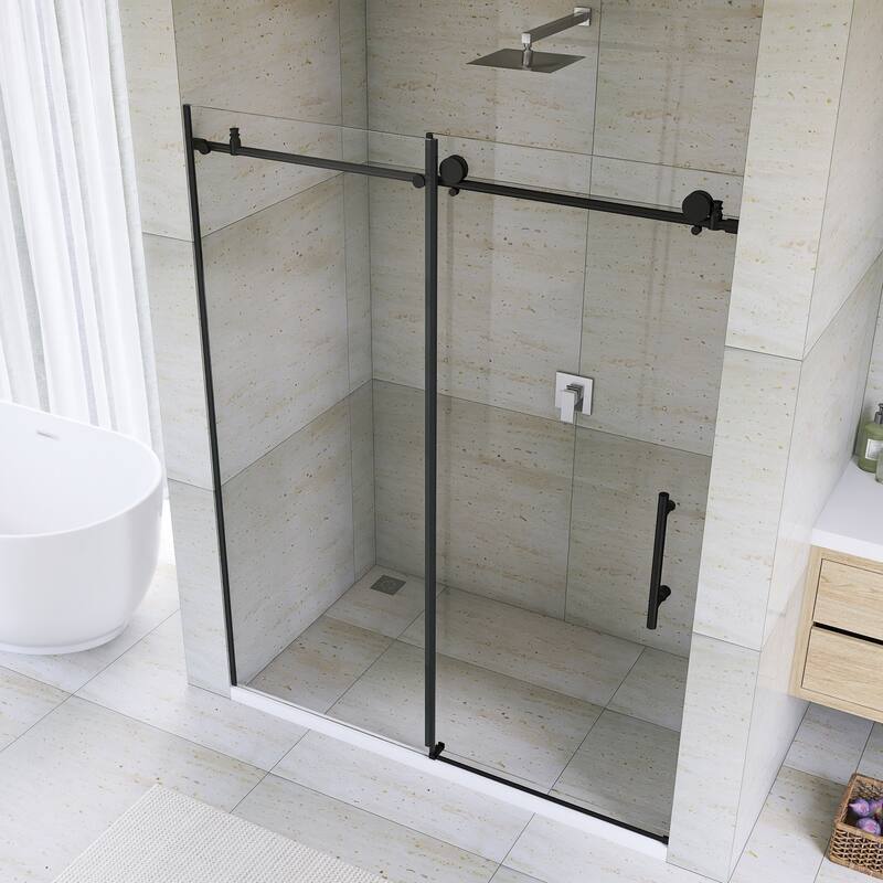 60" x 76" Sliding Frameless Shower Door - 60'' x 0.31'' x 76''