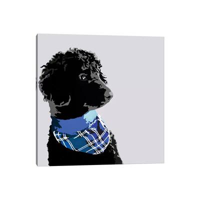 iCanvas "Standard Black Poodle III" by Julie Ahmad Canvas Print