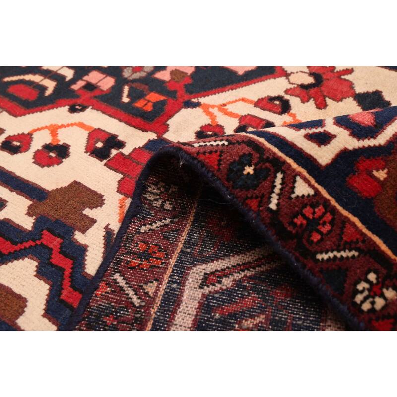 ECARPETGALLERY Hand-knotted Kayseri Vintage Dark Red Wool Rug - 5'1 x 9'1