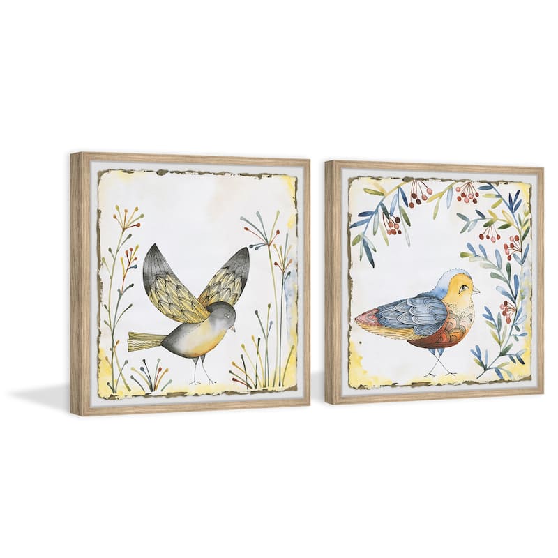 Birds of Spring Diptych