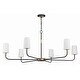 preview thumbnail 9 of 7, Crystorama Lighting Group NIL-70016 Niles 6 Light 54" Wide Chandelier