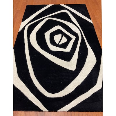 HERAT ORIENTAL Handmade Tibetan Wool Rug - 5' x 8'