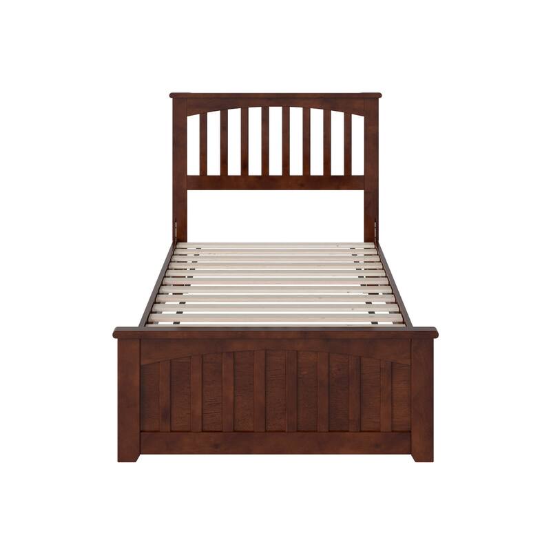 Becket Solid Wood Low Profile Platform Bed with Matching Footboard