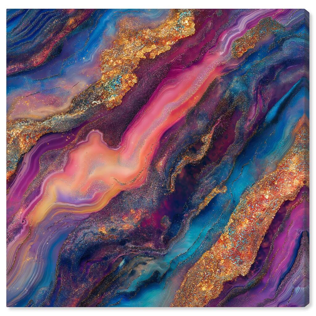 Glittering Spectrum III Canvas by Art Remedy, Gallery Wrapped