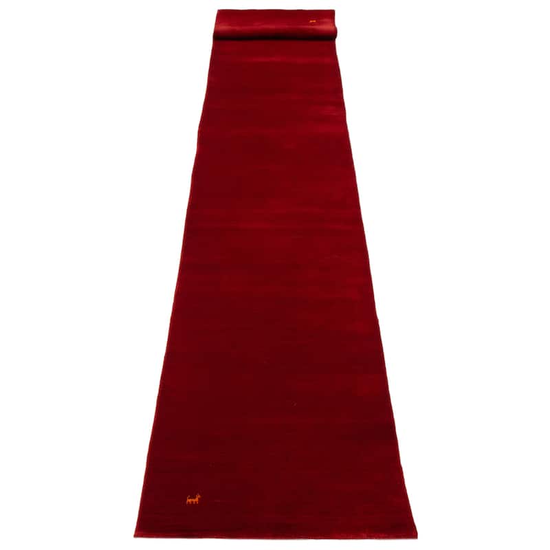 Kashkuli Gabbeh Red Rug 2'7" x 16'4" - 2'7 x 16'4