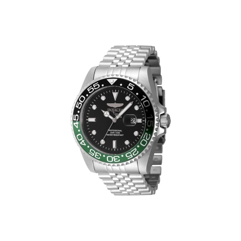 Invicta Men's 48387 Pro Diver Quartz 3 Hand Black Dial Watch