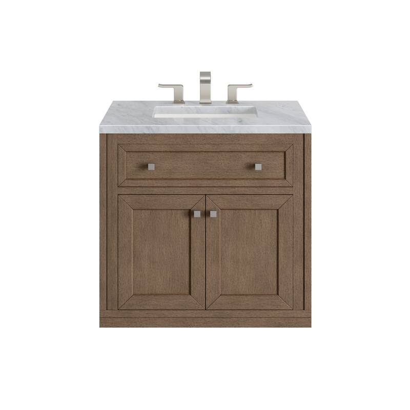 James Martin Vanities Chicago 30" Single Vanity, Whitewashed Walnut
