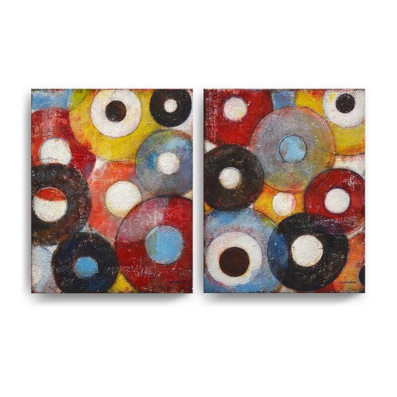 Circumstantial I/II' 2 Piece Wrapped Canvas Wall Art Set by Norman Wyatt Jr.