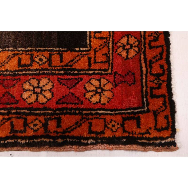 ECARPETGALLERY Hand-knotted Konya Anatolian Black Wool Rug - 4'3 x 13'3