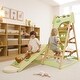 preview thumbnail 7 of 7, Avenlur Bush 6-in-1 Indoor Wooden Jungle Gym Climber - Montessori Toddler Playset with Slide, Rock Wall, Ladder & More - Natural