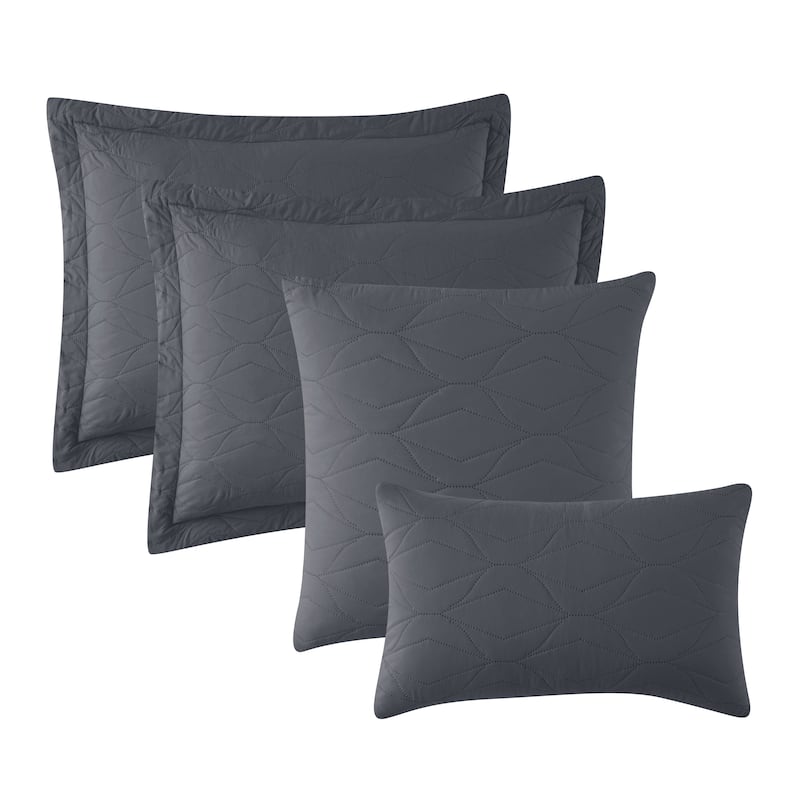 Clara Clark Bedspread Quilt Set - Ellipse Weave Pinsonic Lightweight Coverlet Set