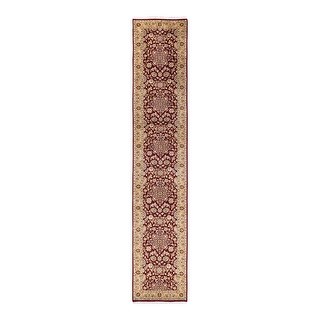 One of a Kind Hand Knotted Traditional Oriental Traditional Area Rug - 13' 6" X 2' 6"