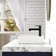preview thumbnail 7 of 5, Vessel Sink Rectangular, 20"x18" Bathroom Sink White Ceramic Lavatory Vanity - 24x17.7x5.1in