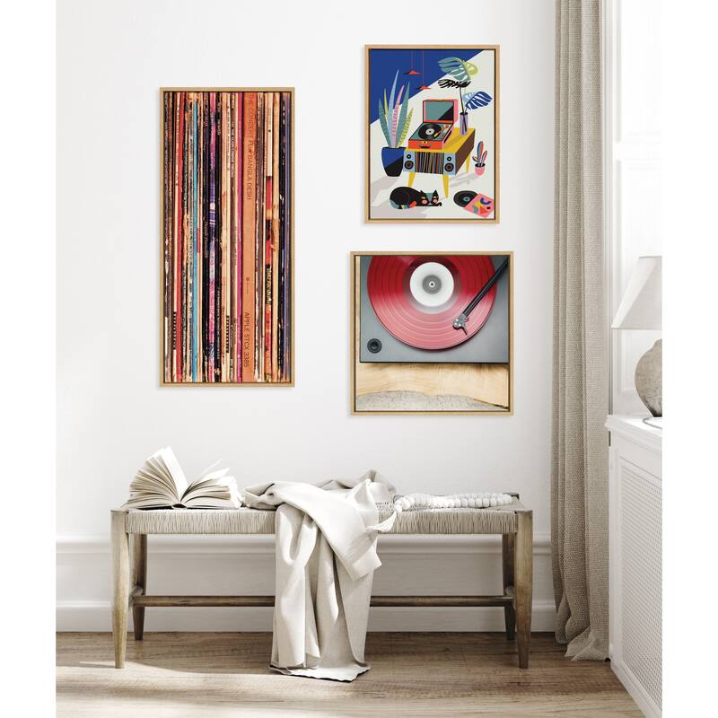 Kate and Laurel Sylvie Vibes Color Canvas by Emiko and Mark Franzen