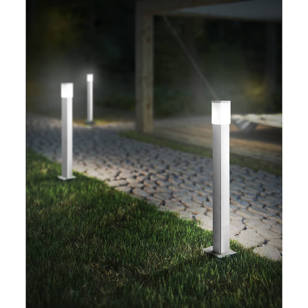 Calgary Outdoor Post Light with Stainless Steel Finish