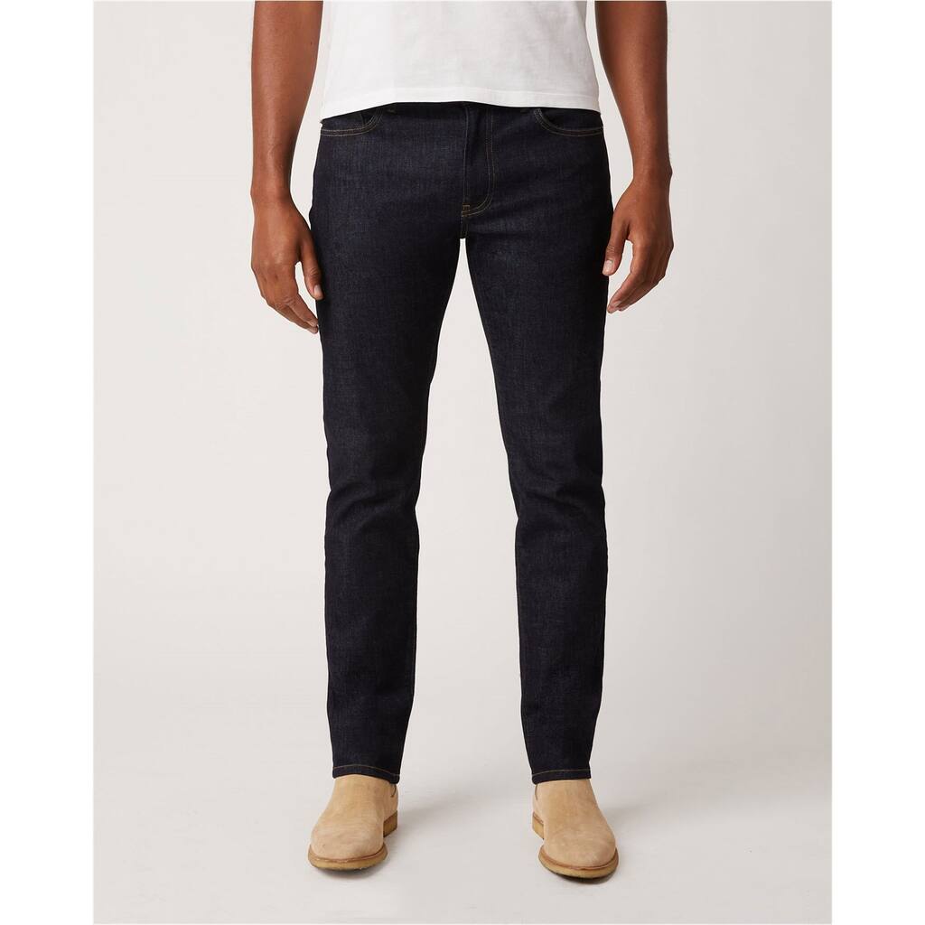 DSTLD Mens Dark Wash Slim Fit Jeans, Blue, 30W x 34L - 30W x 34L