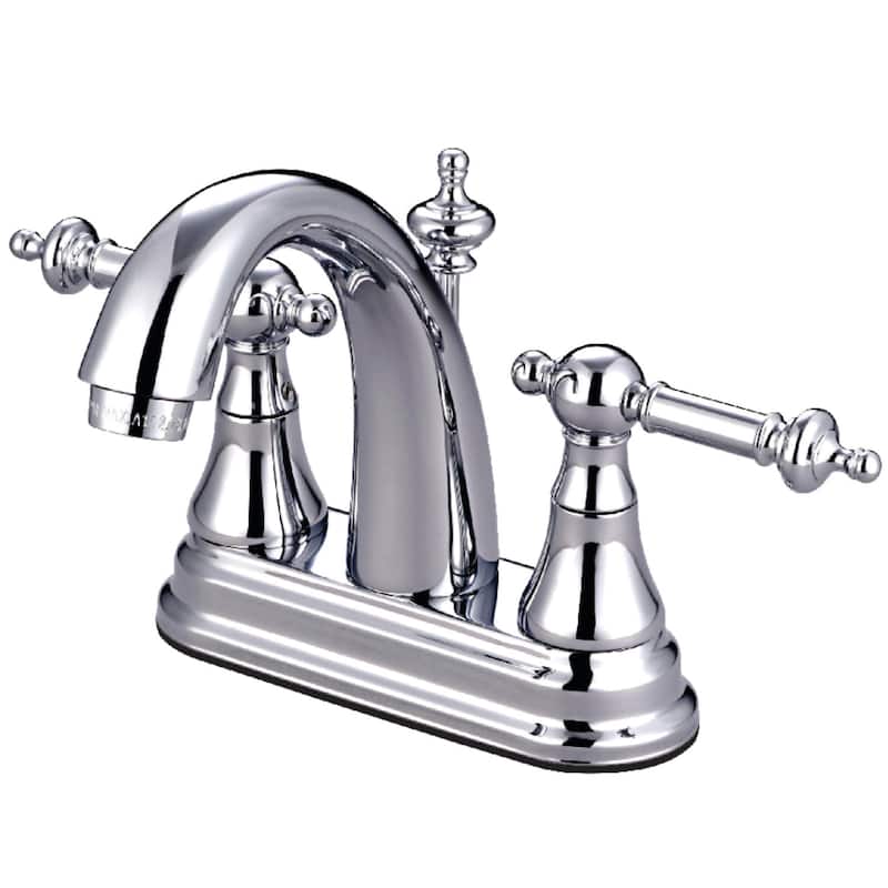 Kingston Brass Templeton Centerset Bathroom Faucet with Brass Pop-Up - Polished Chrome