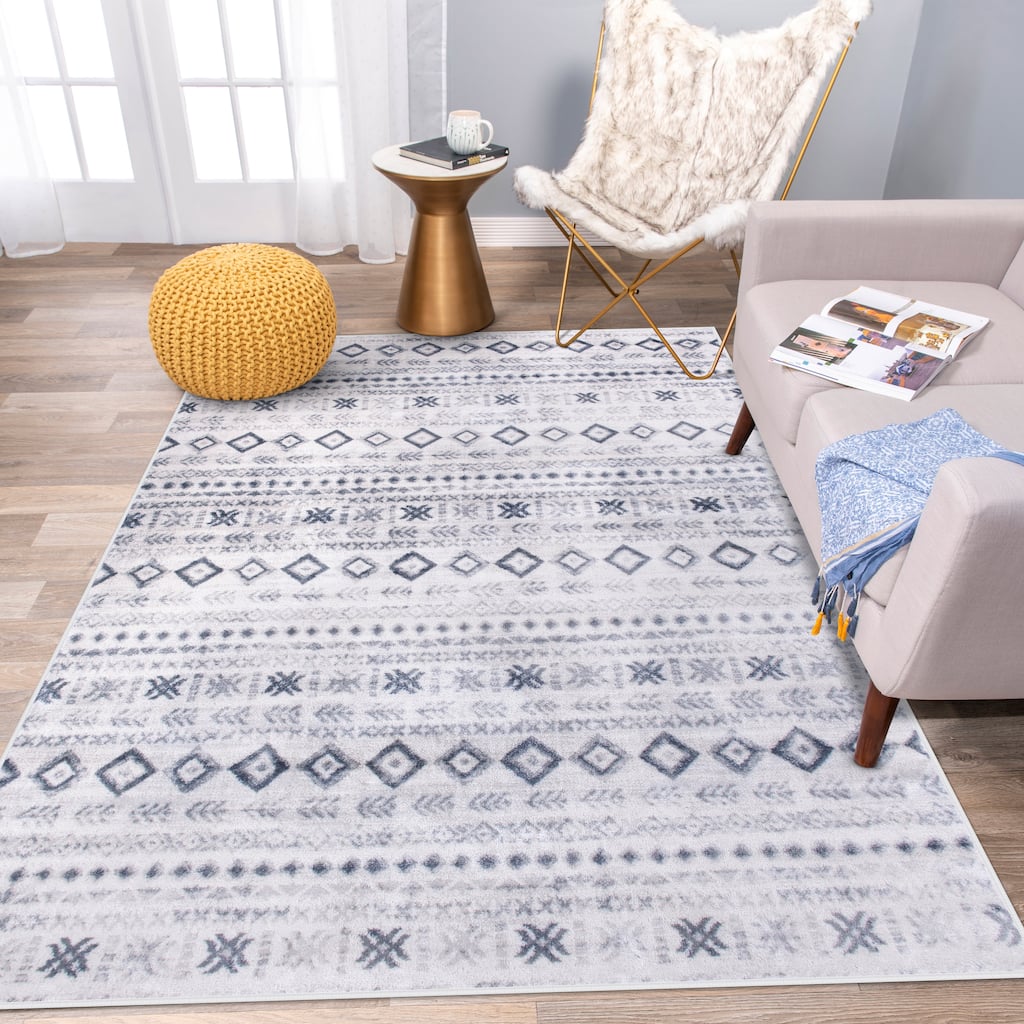 World Rug Gallery Tribal Bohemian Vintage Area Rug