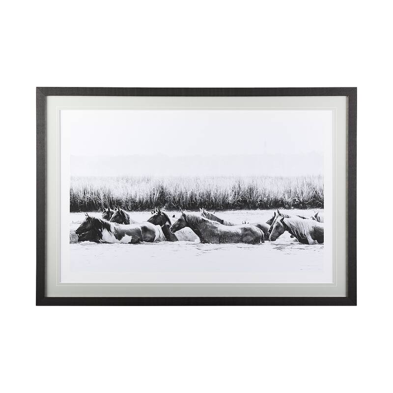 Water Horses III Framed Art Print