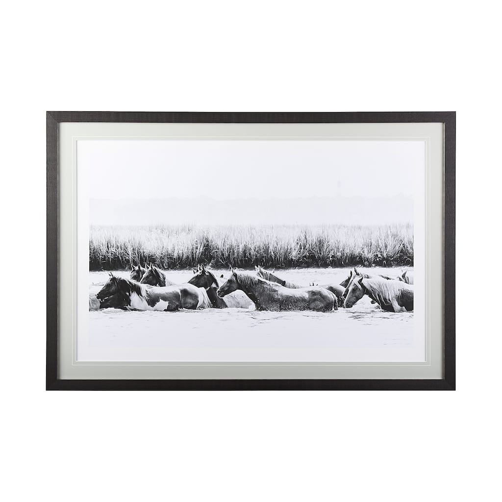 Water Horses III Framed Art Print