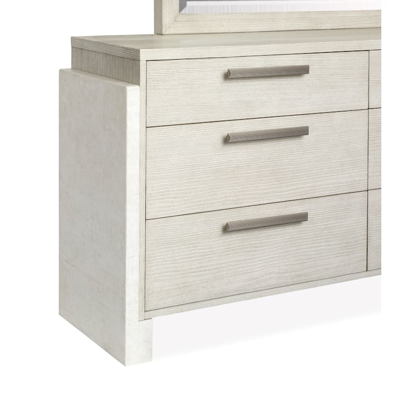 Magnussen Home Lorelei Misty Cloud Dresser with Landscape Mirror