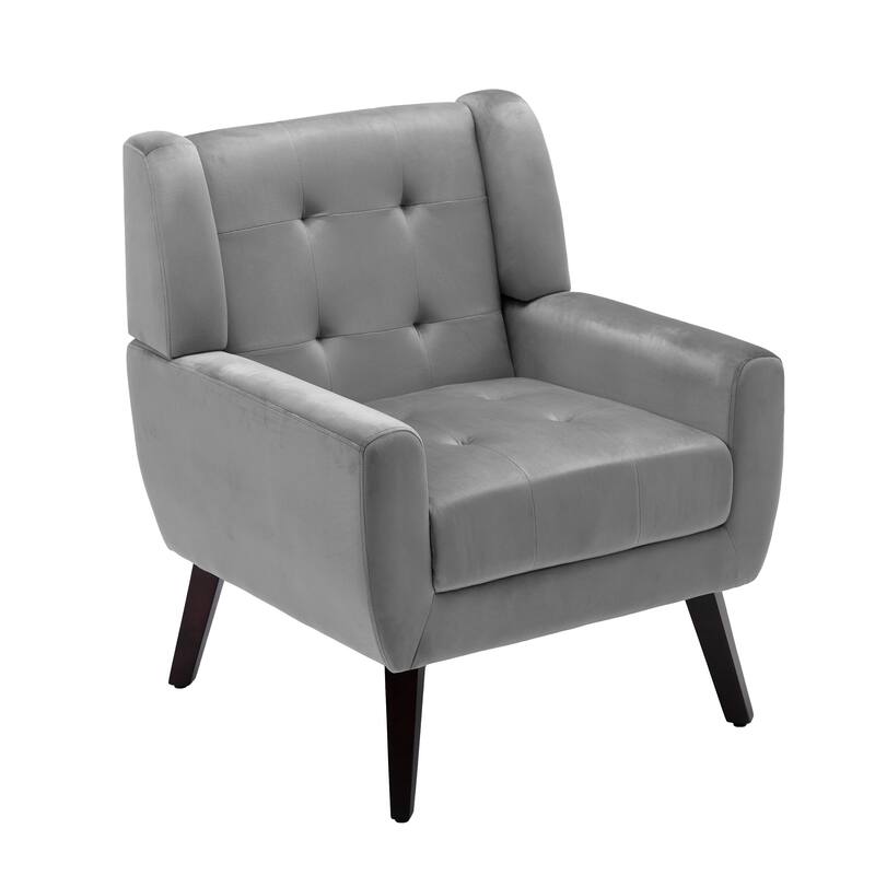 Tufted Upholstered Accent Armchair