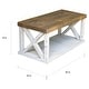 preview thumbnail 9 of 7, Wooden X Leg Coffee Table