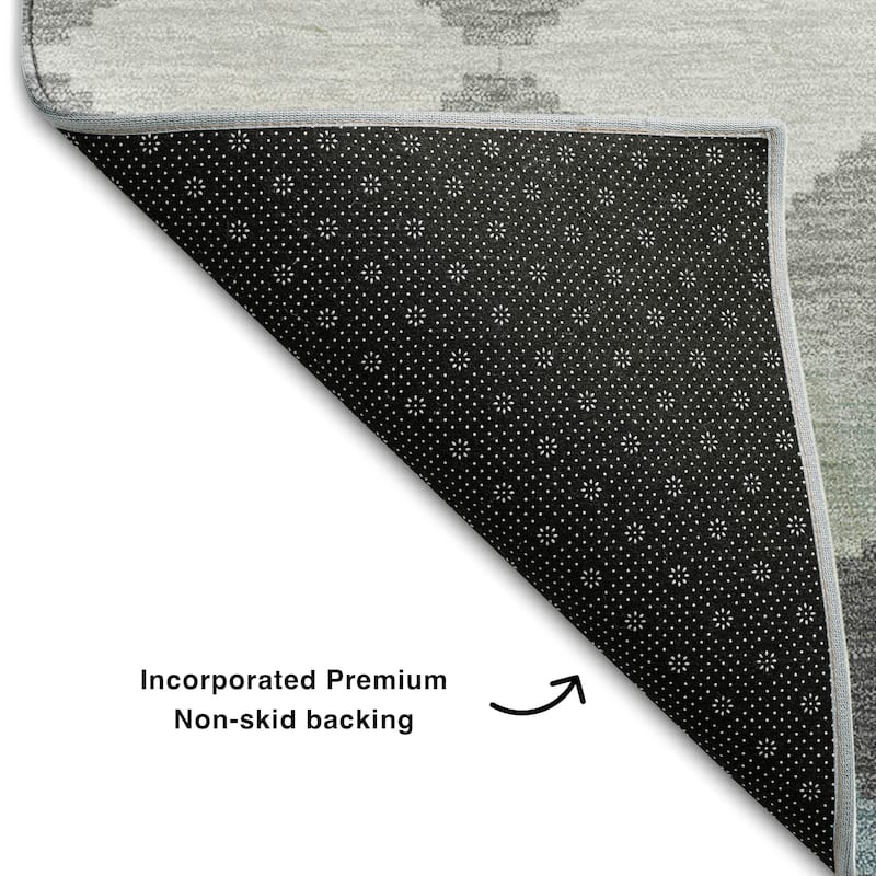 Premium Washable Super Soft Diamond Modern Mayfield Rug