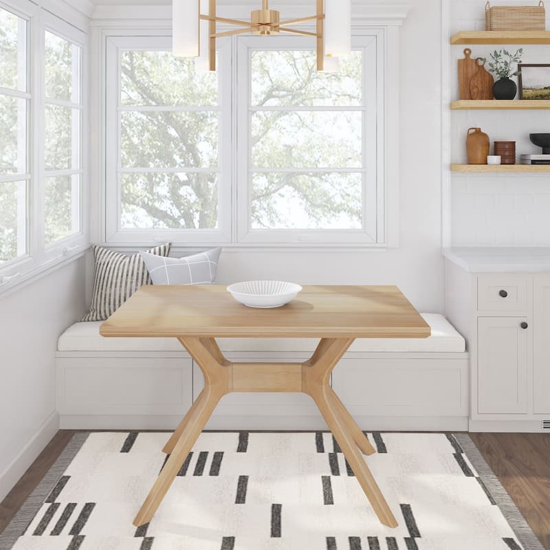Plank and Beam Verso Rectangular Solid Wood Dining Table - 48"