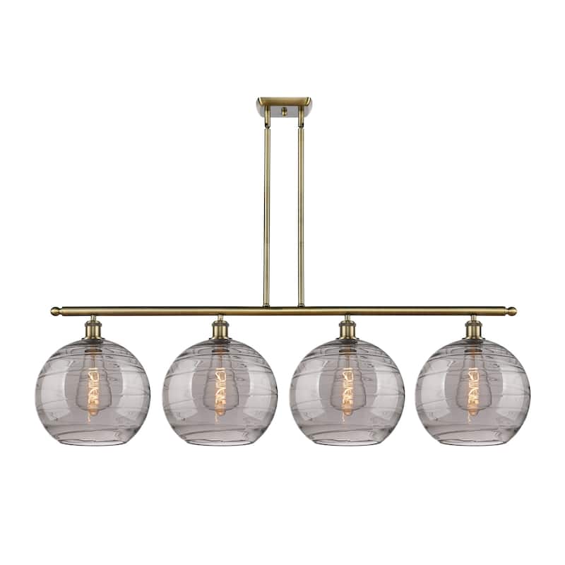 Innovations Lighting 516-4I 14 50 Athens Deco Swirl Chandelier Athens - Antique Brass