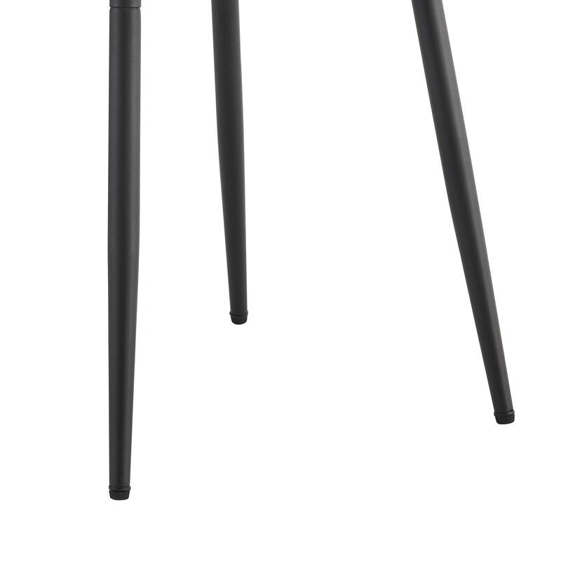 Wood Dining Table and Chair Set Modern 5-Piece Rectangular Dining Table Set with 4 Linen Chairs, Kitchen Dining Set for 4