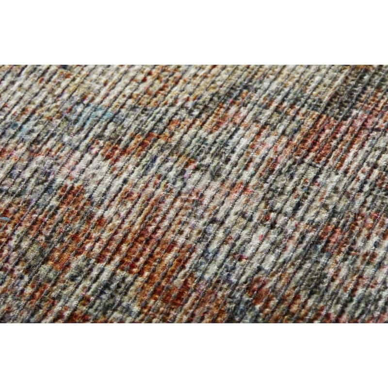 Alexander Home Loren Botanical Persian Pouf